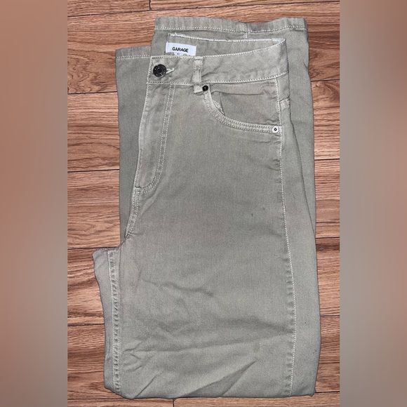 GARAGE sage green baggy jeans - Picture 1 of 2